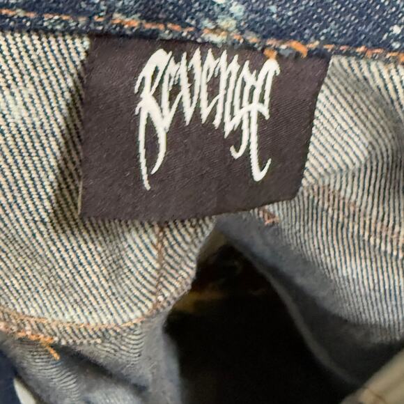 Revenge Hand Bleached Denim Jeans *1/100 LIMITED RELEASE* Size Large New - Picture 11 of 13